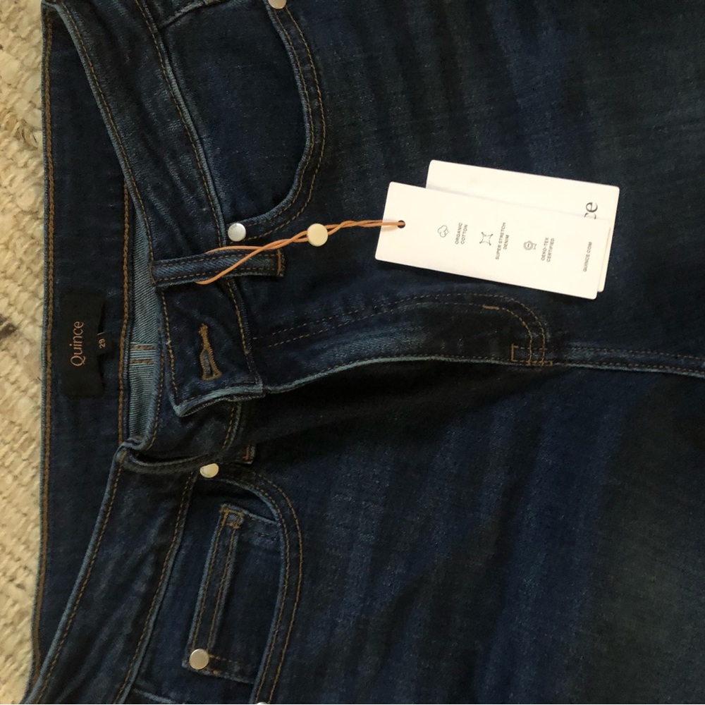 Quince Women’s midnight blue flare Denim Jeans
